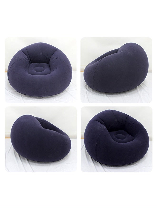 Hanayo Inflatable Sofa Bean Bag Chair with Air Pump Ultra Soft Inflatable Single Spherical Sofa Chair for Dorm Room Outdoor Travel Camping Picnic(Navy) - Image 5